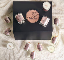 Load image into Gallery viewer, 12 Deluxe Crackling Wick Luxury Candle Gift Set - Velvet Rose Home