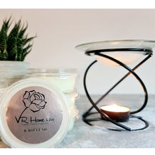 Load image into Gallery viewer, Black and Glass Luxury Wax Melter + Complimentary Wax Melt - Velvet Rose Home