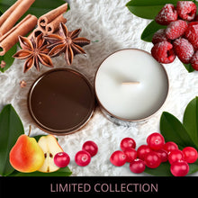 Load image into Gallery viewer, LIMITED COLLECTION | Spiced Pear & Cranberry Crackling Wick Luxury Candle, 250g - Velvet Rose Home