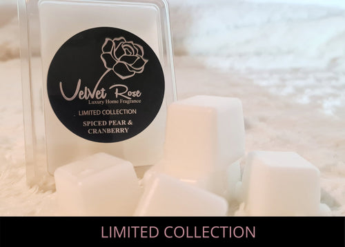 LIMITED COLLECTION | Spiced Pear & Cranberry Luxury Wax Melts - Velvet Rose Home