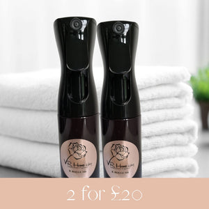 2 for £20 Room and Linen Mists, 185ml each - Velvet Rose Home