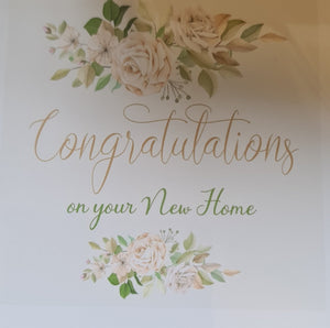 Congratulations on your new home (Floral Design) - Velvet Rose Home