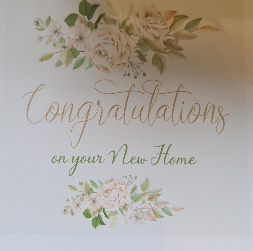 Congratulations on your new home (Floral Design) - Velvet Rose Home
