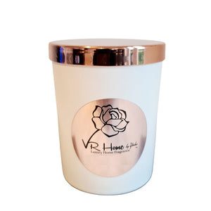 Lime Basil & Mandarin Luxury Scented Candle, L - Velvet Rose Home