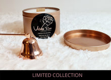 Load image into Gallery viewer, LIMITED COLLECTION | Frosted Honeysuckle &amp; Elderflower Crackling Wick Luxury Candle, 250g - Velvet Rose Home
