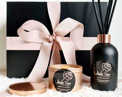 LIMITED COLLECTION | Luxury Diffuser & Candle Scenting Set - Velvet Rose Home