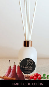 LIMITED COLLECTION | Spiced Pear & Cranberry Luxury Diffuser, 220ml - Velvet Rose Home