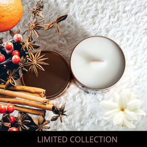 LIMITED COLLECTION | Winter Spice & Jasmine Crackling Wick Luxury Candle, 250g - Velvet Rose Home