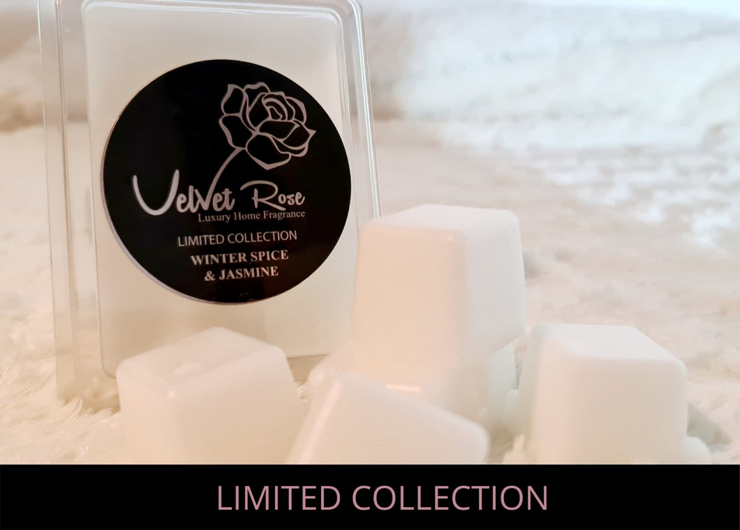 LIMITED COLLECTION | Winter Spice & Jasmine Luxury Wax Melts - Velvet Rose Home