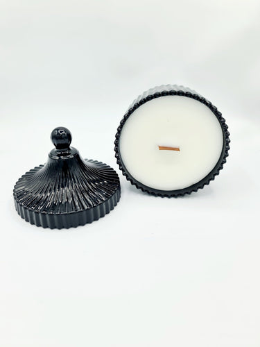 Mini Vintage Boutique Crackling Wick Candle, Black, 200g - VR Home by Yinka