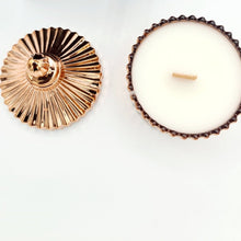 Load image into Gallery viewer, Mini Vintage Boutique Crackling Wick Candle, Rose Gold, 200g - VR Home by Yinka
