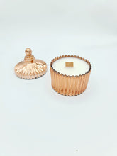 Load image into Gallery viewer, Mini Vintage Boutique Crackling Wick Candle, Rose Gold, 200g - VR Home by Yinka
