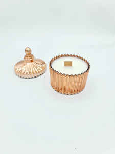 Mini Vintage Boutique Crackling Wick Candle, Rose Gold, 200g - VR Home by Yinka