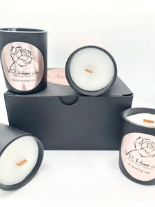 Mother's Day Crackling Wick 9cl Votive Gift Set - Matte Black - VR Home by Yinka