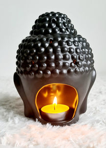 Traditional Buddha Head Oil Burner + 2 Complimentary Wax Melts - Velvet Rose Home